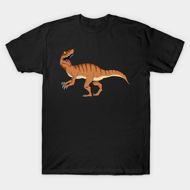 Raptor Dinosaur gift shirt for Science and Nature Geeks T-Shirt by TheBeardComic